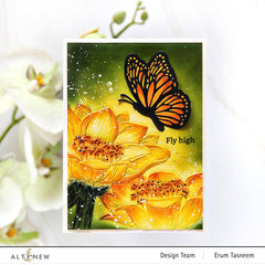Part A-Glitz Art Craft Co.,LTD Embossing Folder Sweet Peruvian Zinnias 3D Embossing Folder
