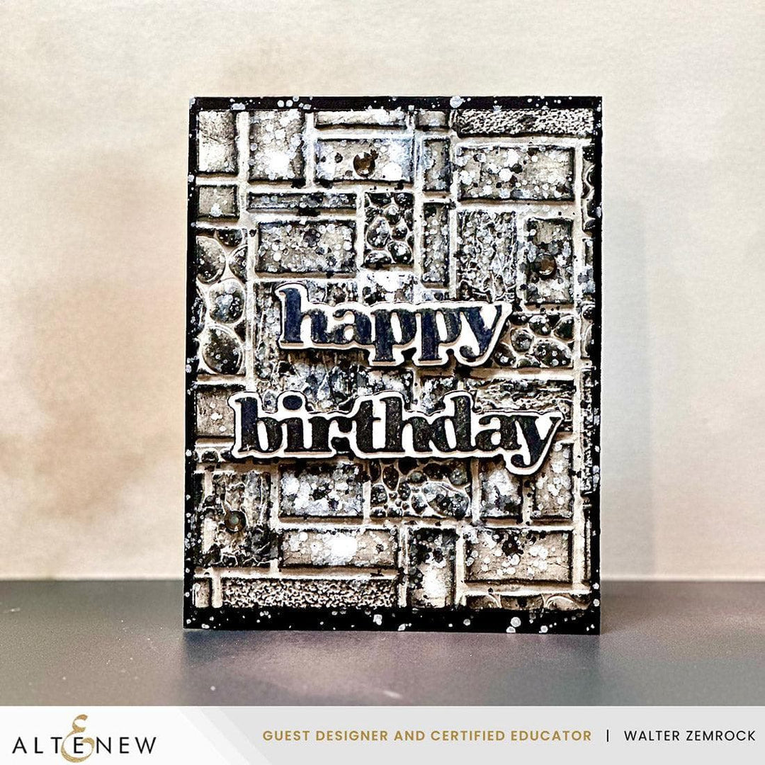 Textured Tiles 3D Embossing Folder