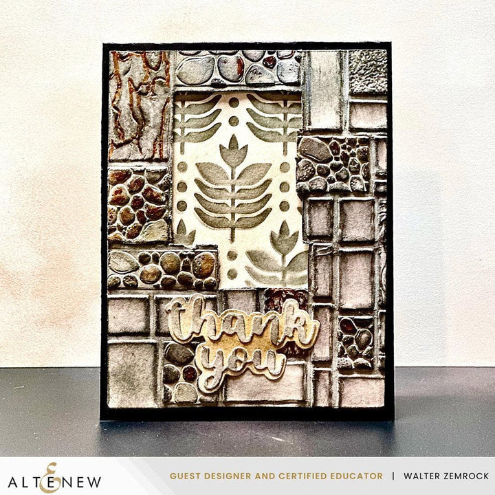 Textured Tiles 3D Embossing Folder