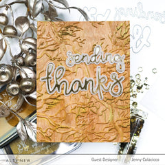 Part A-Glitz Art Craft Co.,LTD Embossing Folder Walnut Branch 3D Embossing Folder
