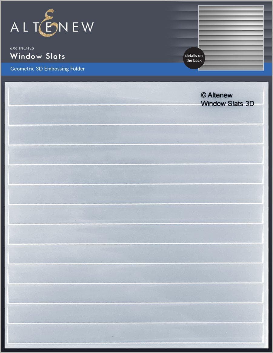 Part A-Glitz Art Craft Co.,LTD Embossing Folder Window Slats 3D Embossing Folder