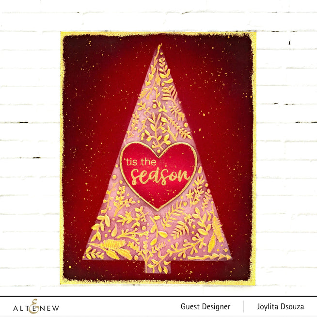 Part A-Glitz Art Craft Co.,LTD Embossing Folder Winter Foliage 3D Embossing Folder