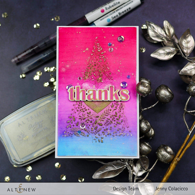 Part A-Glitz Art Craft Co.,LTD Embossing Folder Winter Foliage 3D Embossing Folder