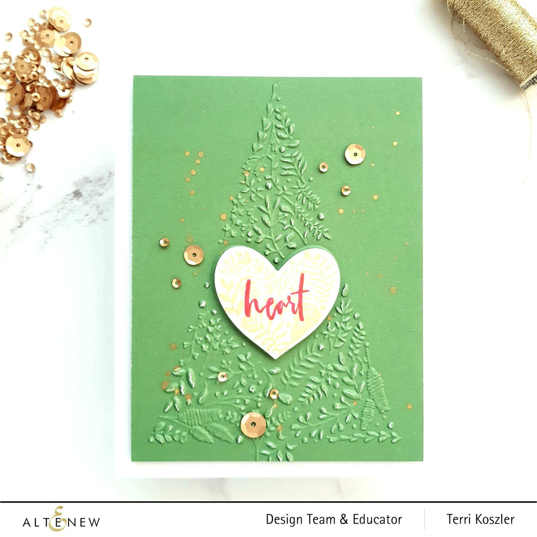 Part A-Glitz Art Craft Co.,LTD Embossing Folder Winter Foliage 3D Embossing Folder