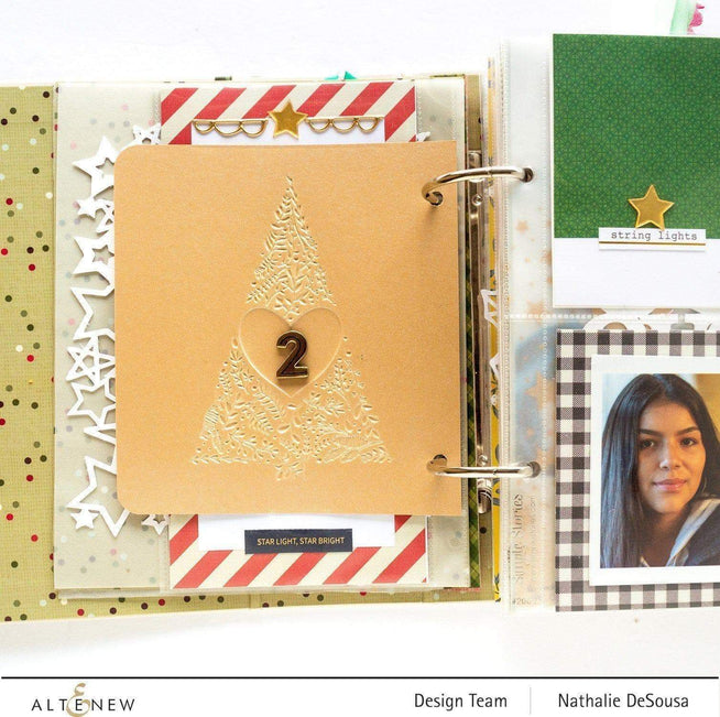 Part A-Glitz Art Craft Co.,LTD Embossing Folder Winter Foliage 3D Embossing Folder