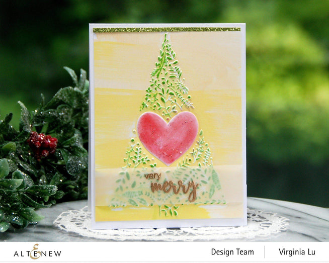 Part A-Glitz Art Craft Co.,LTD Embossing Folder Winter Foliage 3D Embossing Folder