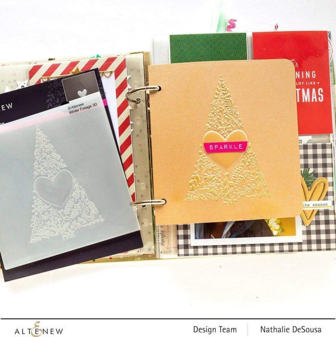 Part A-Glitz Art Craft Co.,LTD Embossing Folder Winter Foliage 3D Embossing Folder