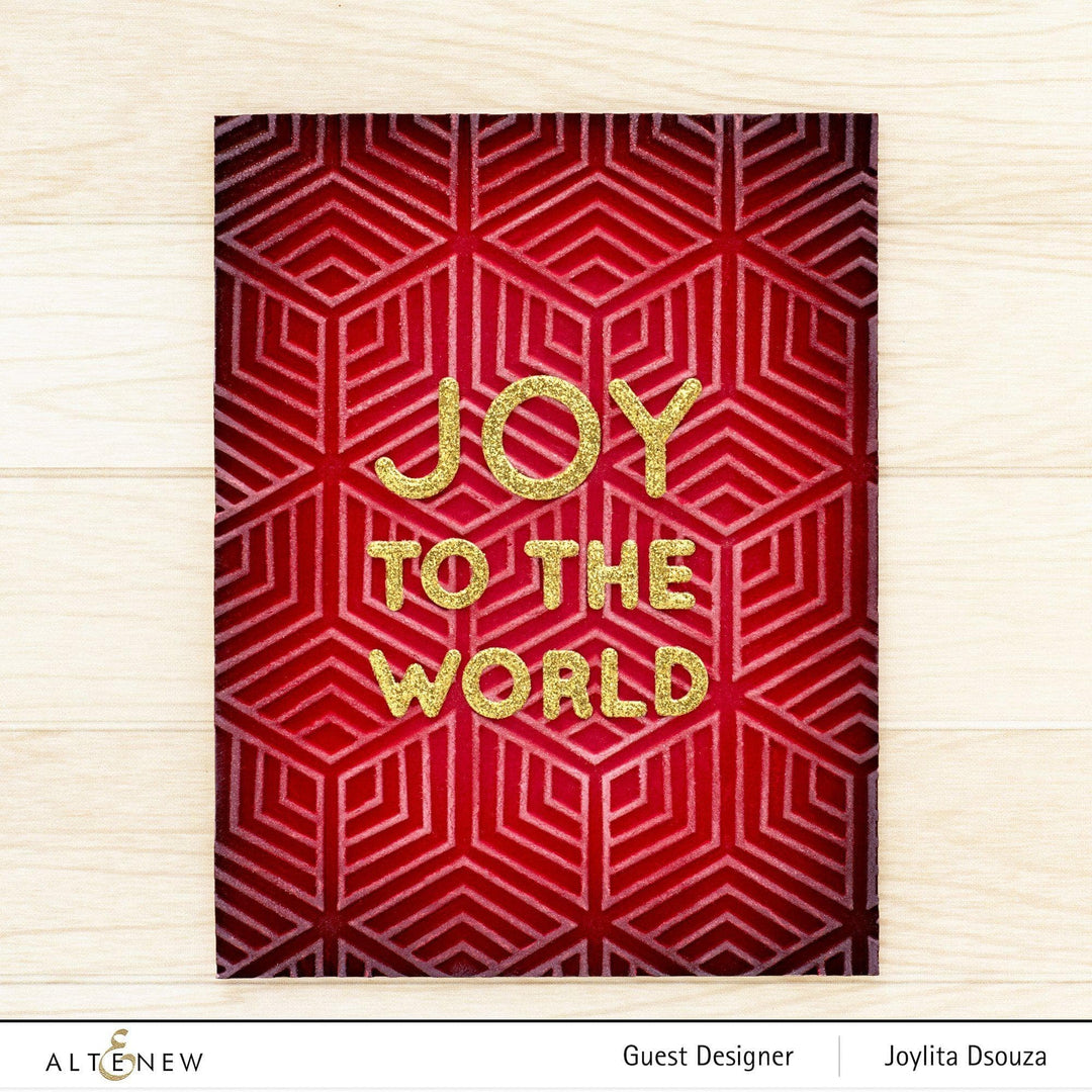 Part A-Glitz Art Craft Co.,LTD Embossing Folder Geo Diamonds 3D Embossing Folder
