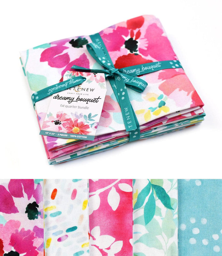 Qingdao F And A Textile Co.,Ltd Fabric Dreamy Bouquet Fabric Fat Quarter Collection (5 pcs)