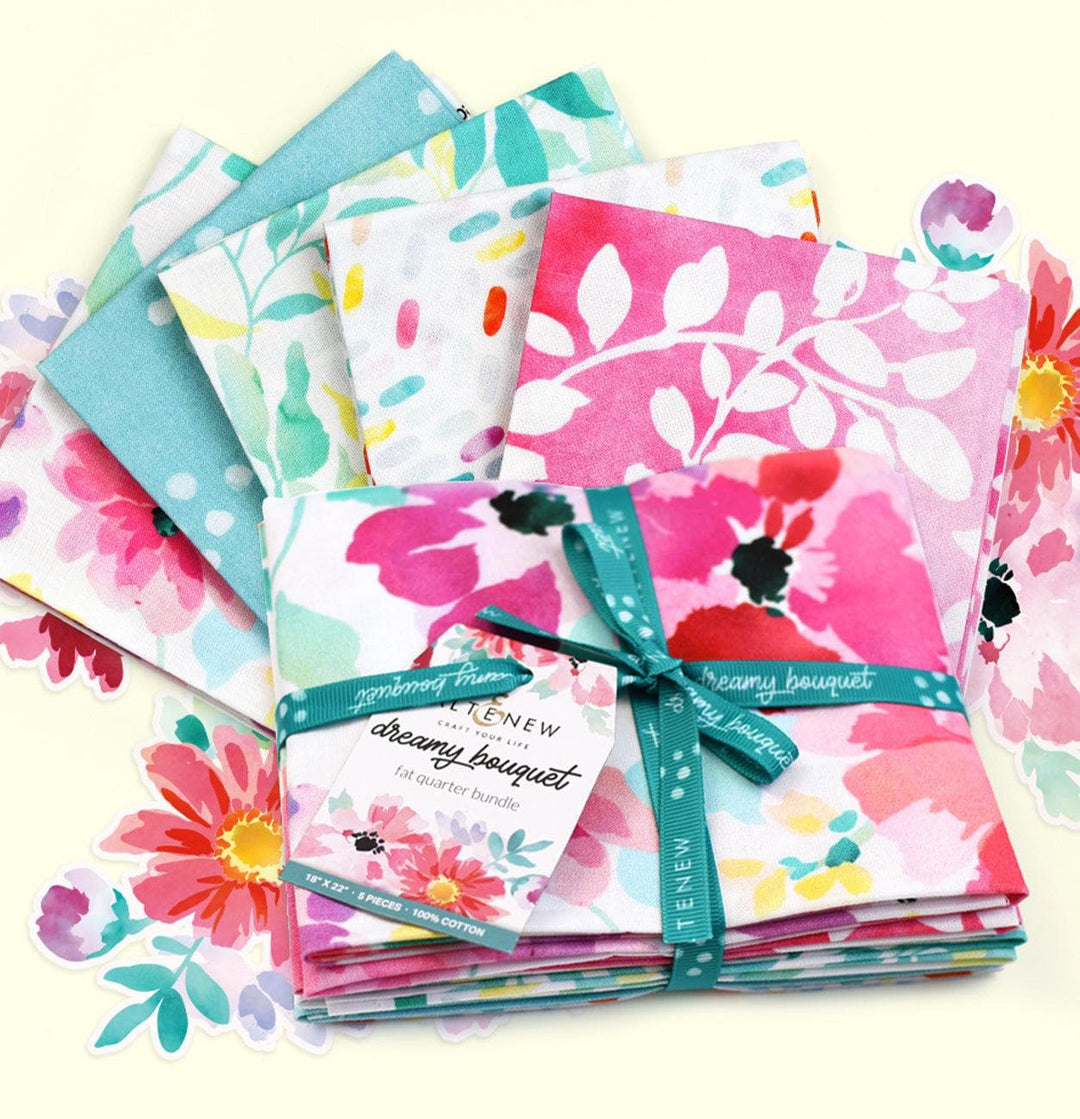 Qingdao F And A Textile Co.,Ltd Fabric Dreamy Bouquet Fabric Fat Quarter Collection (5 pcs)
