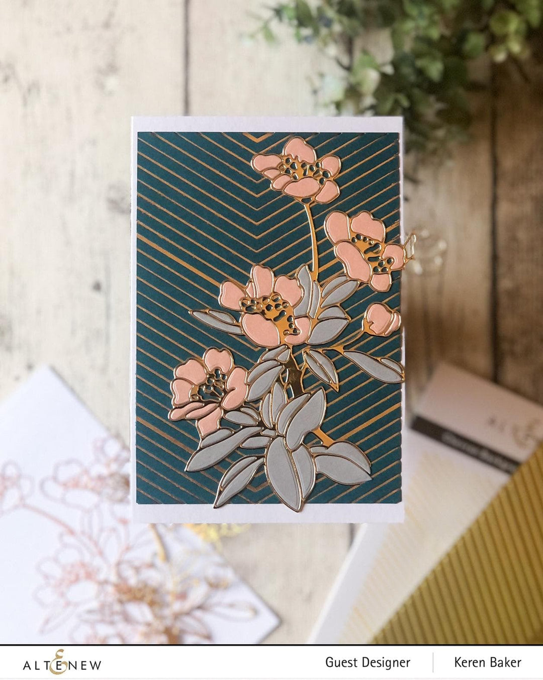 Part A-Glitz Art Craft Co.,LTD Hot Foil Plate Chevron Background Hot Foil Plate