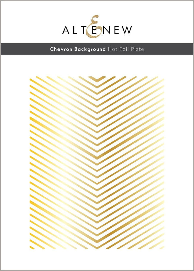 Part A-Glitz Art Craft Co.,LTD Hot Foil Plate Chevron Background Hot Foil Plate