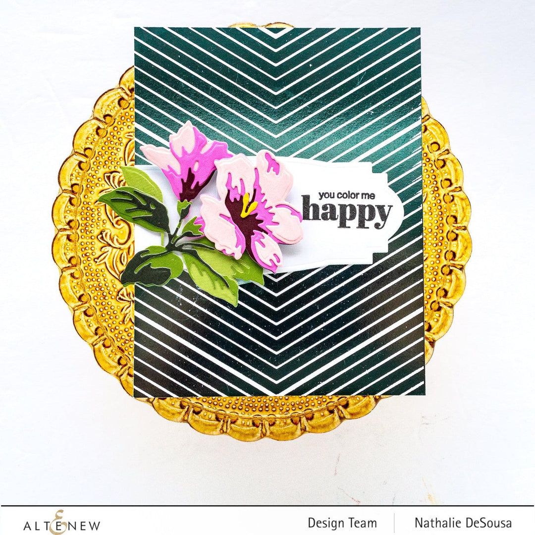 Part A-Glitz Art Craft Co.,LTD Hot Foil Plate Chevron Background Hot Foil Plate