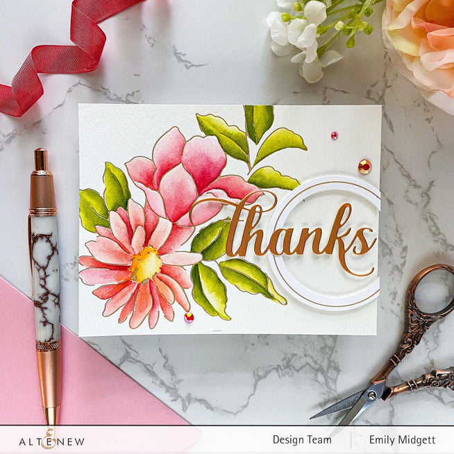 Altenew Hot Foil Plate & Die Bundle Fine Rings: Circles Hot Foil Plate & Die Bundle