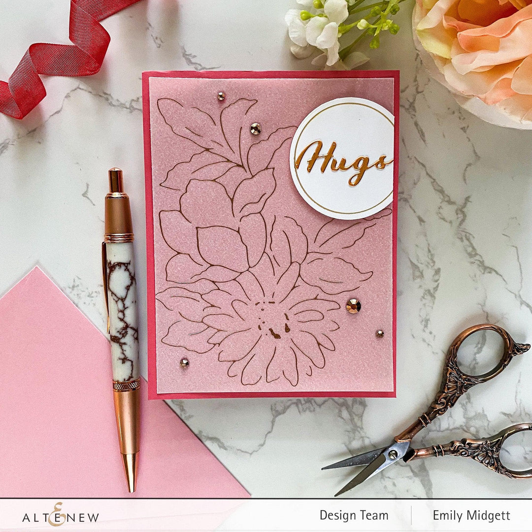 Altenew Hot Foil Plate & Die Bundle Fine Rings: Circles Hot Foil Plate & Die Bundle
