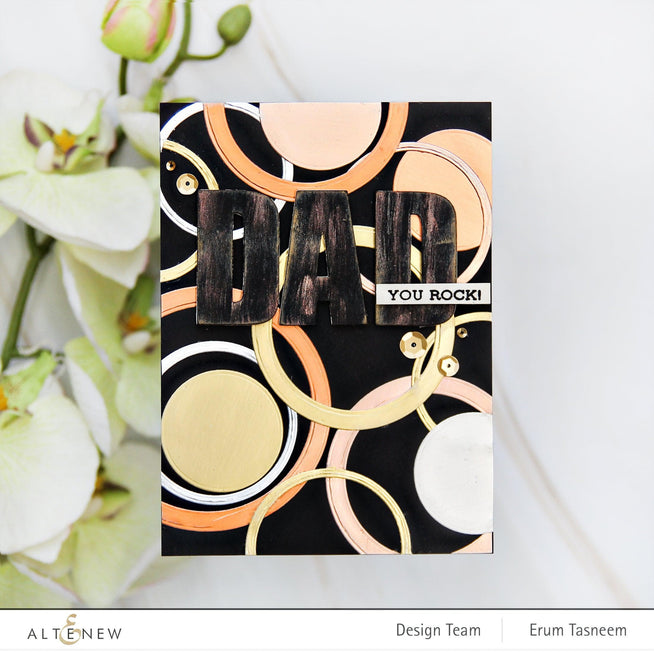Altenew Hot Foil Plate & Die Bundle Fine Rings: Circles Hot Foil Plate & Die Bundle