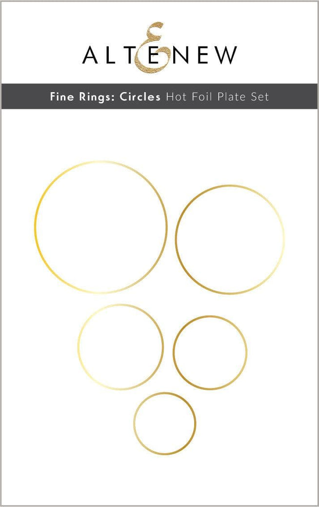 Altenew Hot Foil Plate & Die Bundle Fine Rings Circles
