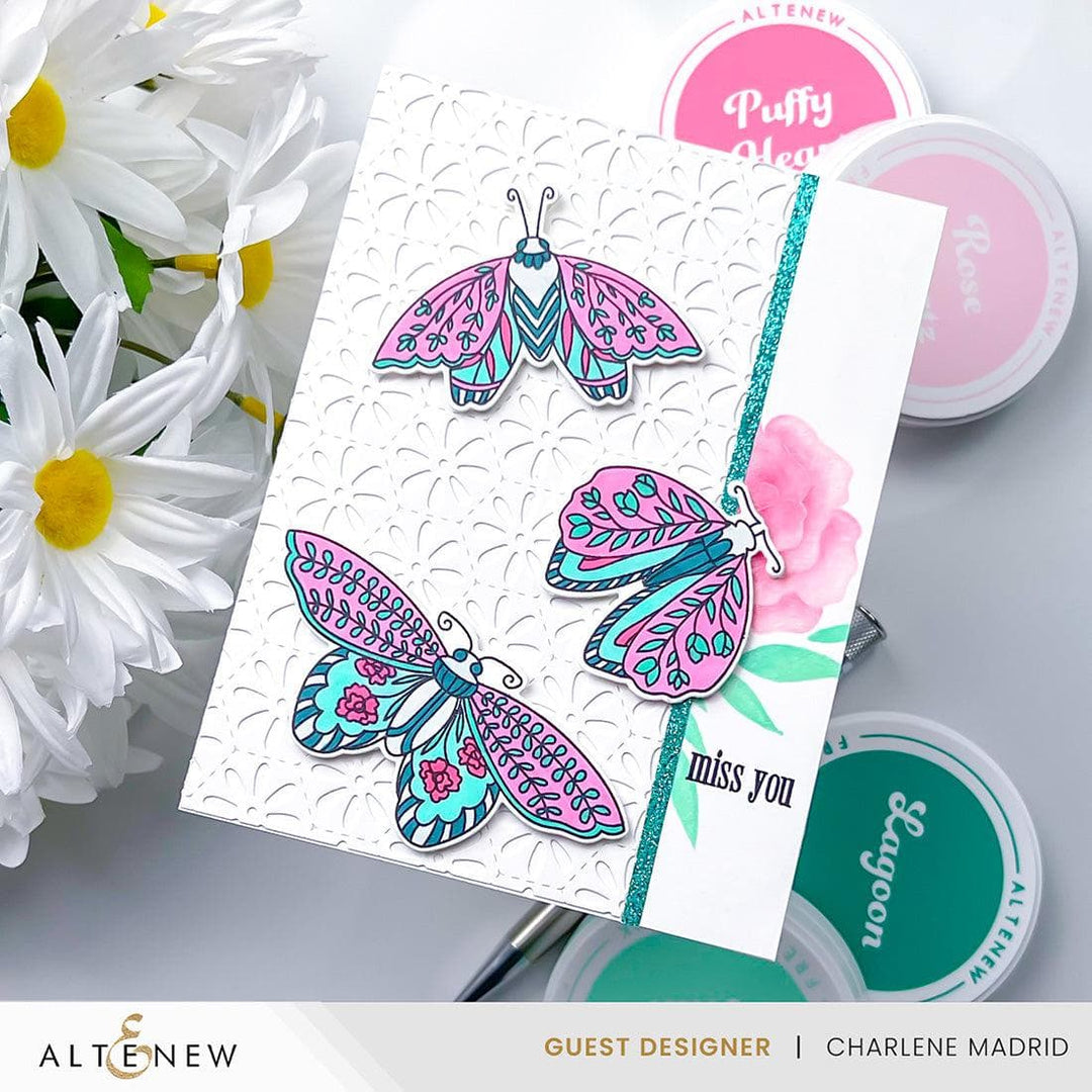 Altenew Hot Foil Plate & Die Bundle Floral Moths