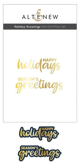 Altenew Hot Foil Plate & Die Bundle Holiday Greetings Complete Bundle