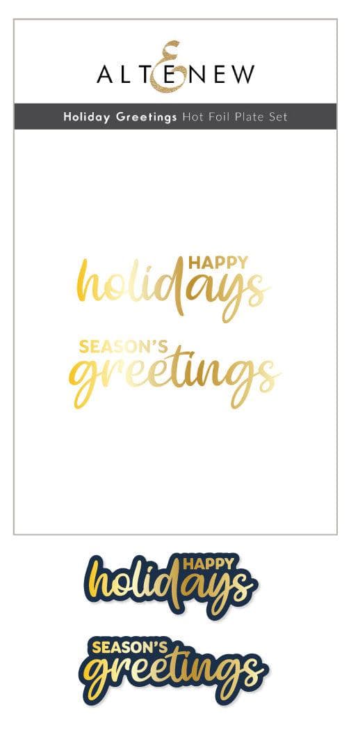 Altenew Hot Foil Plate & Die Bundle Holiday Greetings Complete Bundle
