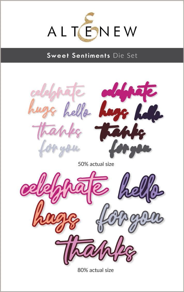 Altenew Hot Foil Plate & Die Bundle Sweet Sentiments