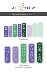 Altenew Stamp & Die Bundle Vertical Greetings