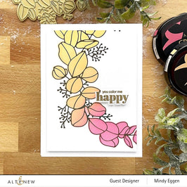 Part A-Glitz Art Craft Co.,LTD Hot Foil Plate Eucalyptus Wreath Hot Foil Plate