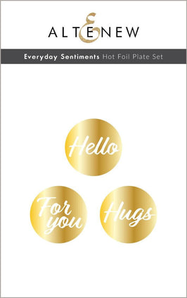 Part A-Glitz Art Craft Co.,LTD Hot Foil Plate Everyday Sentiments Hot Foil Plate Set