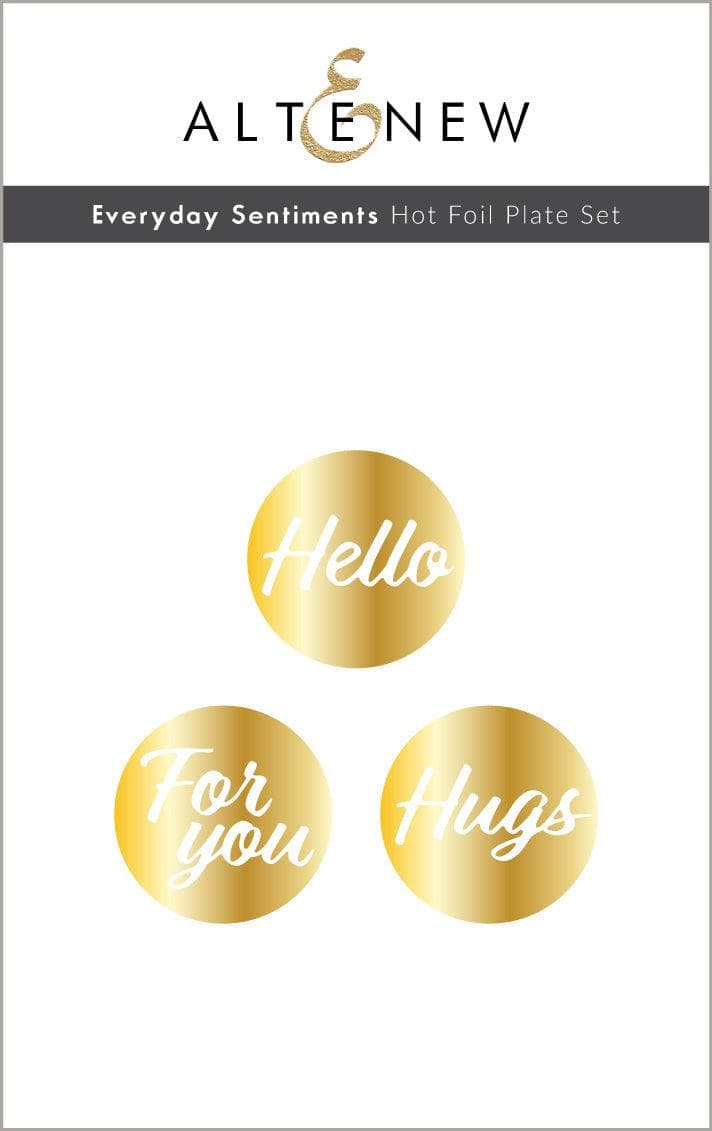 Part A-Glitz Art Craft Co.,LTD Hot Foil Plate Everyday Sentiments Hot Foil Plate Set