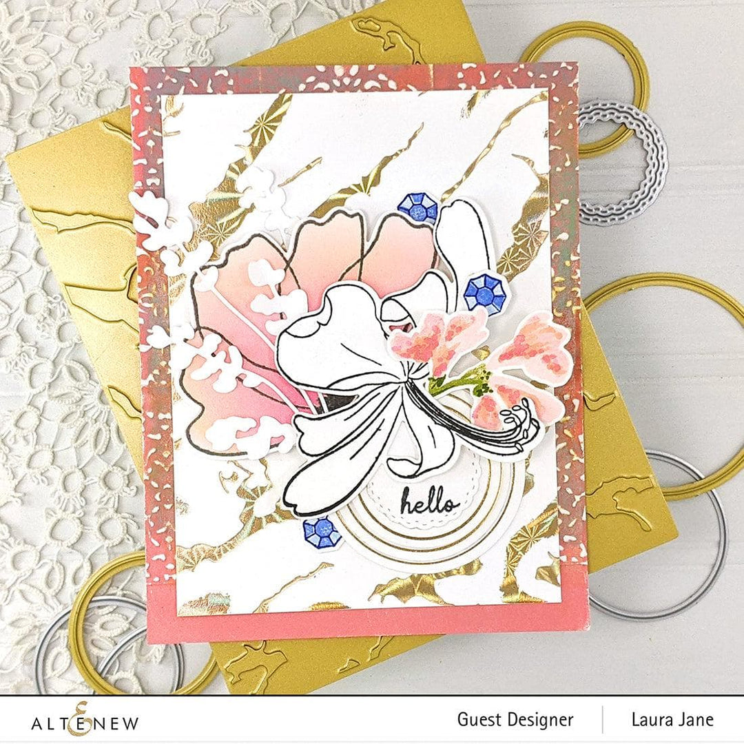 Part A-Glitz Art Craft Co.,LTD Hot Foil Plate Fine Rings: Circles Hot Foil Plate Set