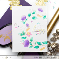 Part A-Glitz Art Craft Co.,LTD Hot Foil Plate Flower Wreath Hot Foil Plate