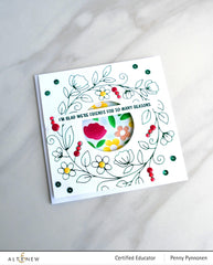 Part A-Glitz Art Craft Co.,LTD Hot Foil Plate Flower Wreath Hot Foil Plate