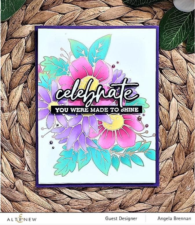 Part A-Glitz Art Craft Co.,LTD Hot Foil Plate Flowery Bouquet Hot Foil Plate