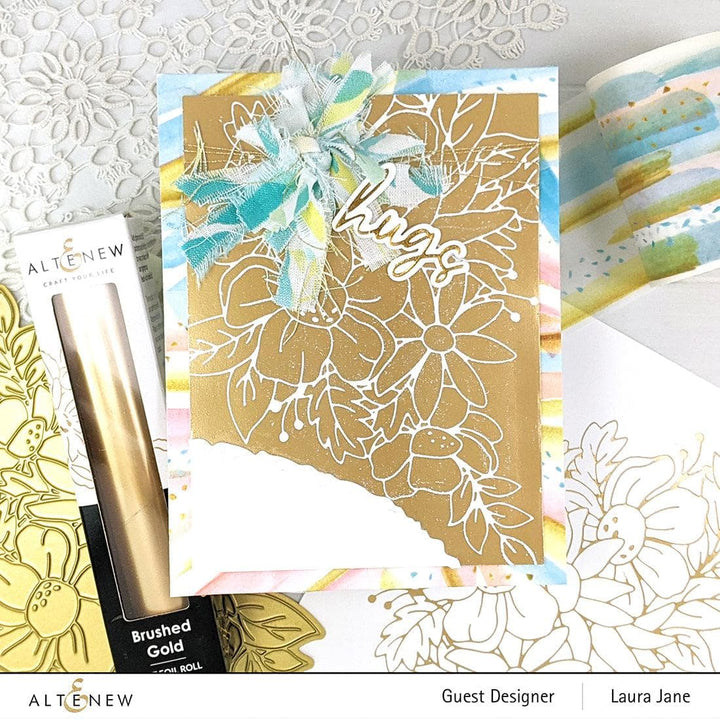 Part A-Glitz Art Craft Co.,LTD Hot Foil Plate Flowery Bouquet Hot Foil Plate