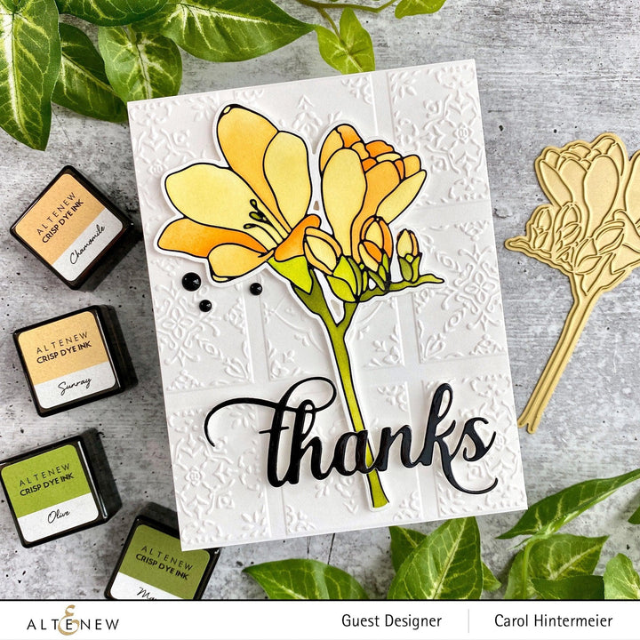 Part A-Glitz Art Craft Co.,LTD Hot Foil Plate Freesia Hot Foil Plate