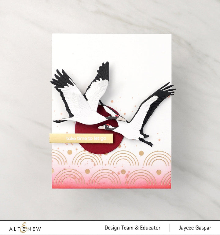Part A-Glitz Art Craft Co.,LTD Hot Foil Plate Modern Rainbow Border Hot Foil Plate