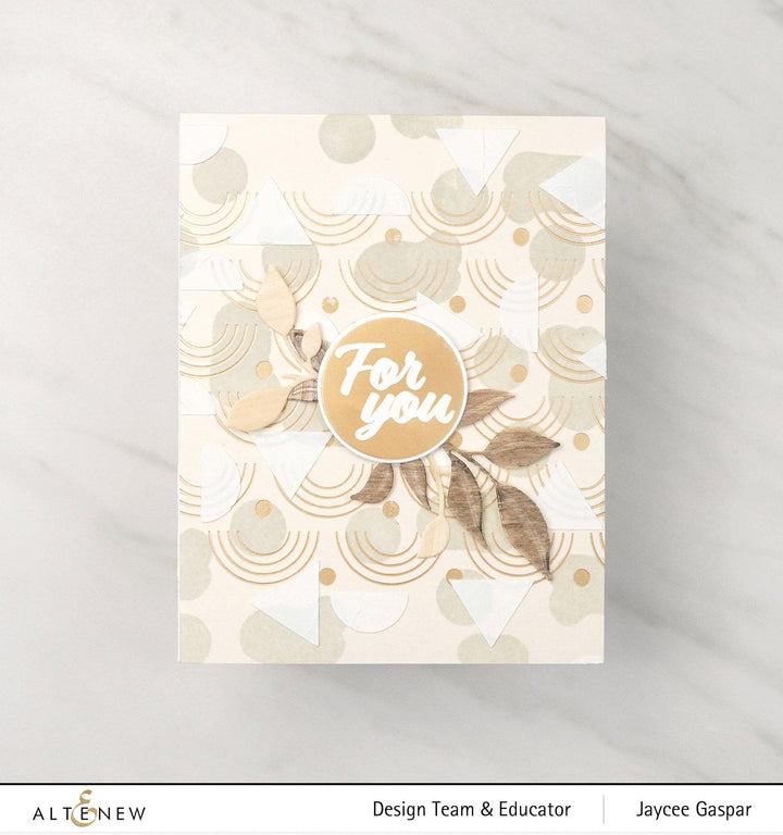 Part A-Glitz Art Craft Co.,LTD Hot Foil Plate Modern Rainbow Border Hot Foil Plate