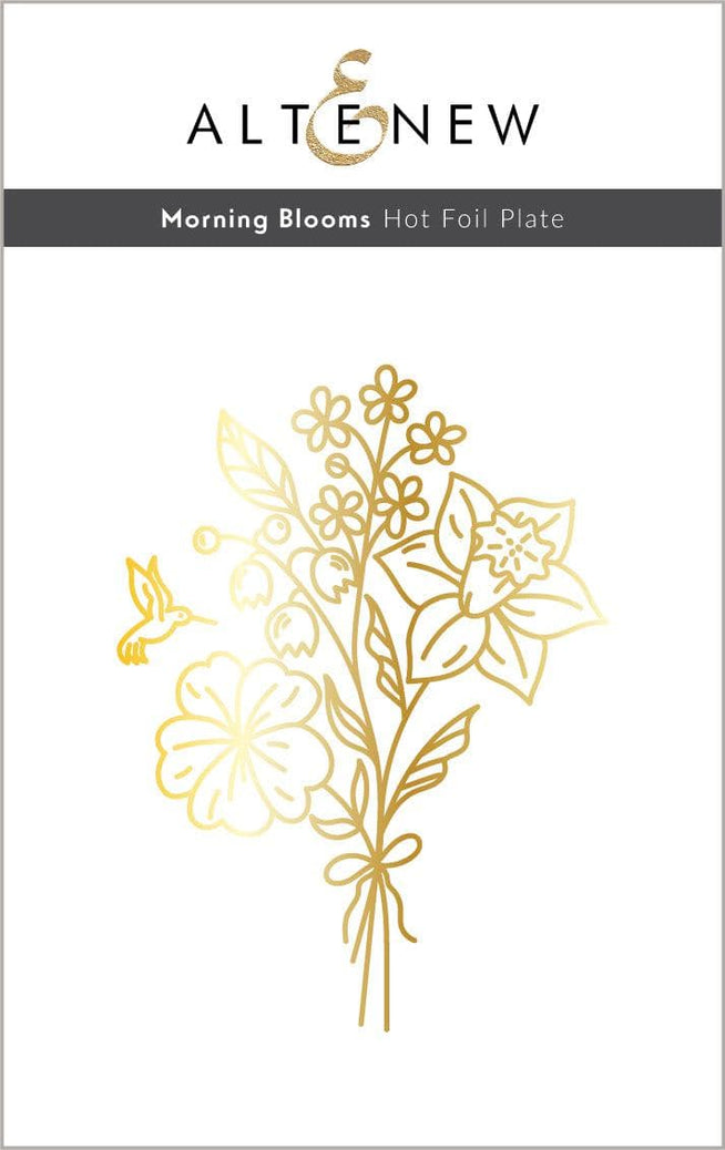Part A-Glitz Art Craft Co.,LTD Hot Foil Plate Morning Blooms Hot Foil Plate