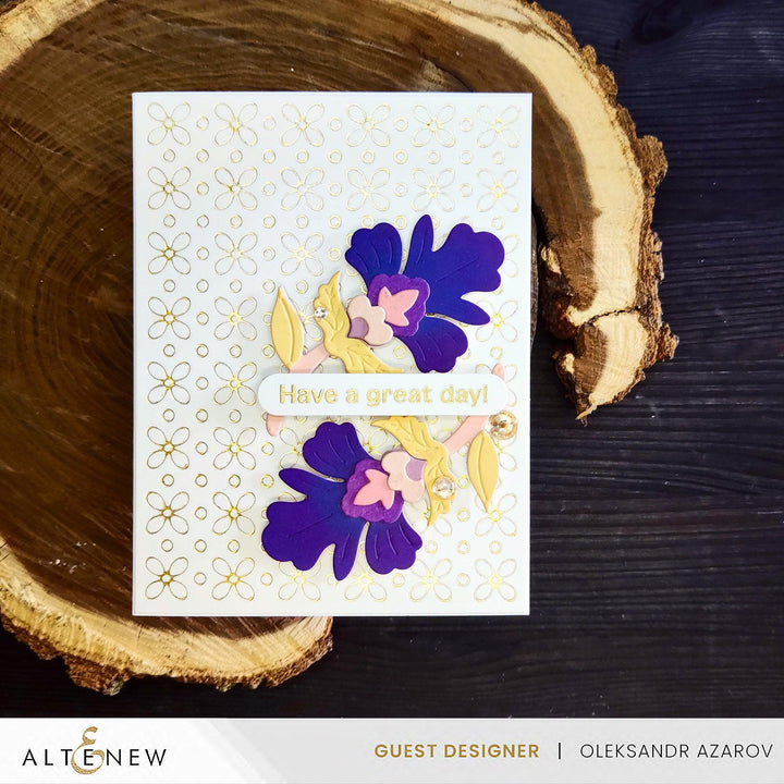 Petal Harmony Hot Foil Plate