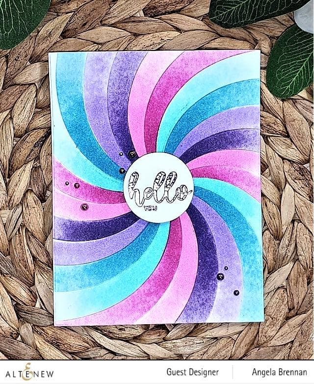 Part A-Glitz Art Craft Co.,LTD Hot Foil Plate Rainbow Burst Hot Foil Plate
