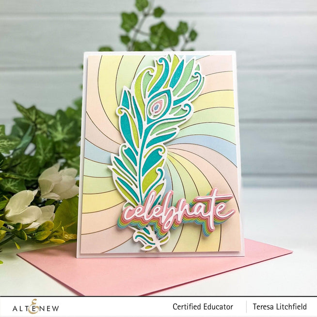 Part A-Glitz Art Craft Co.,LTD Hot Foil Plate Rainbow Burst Hot Foil Plate
