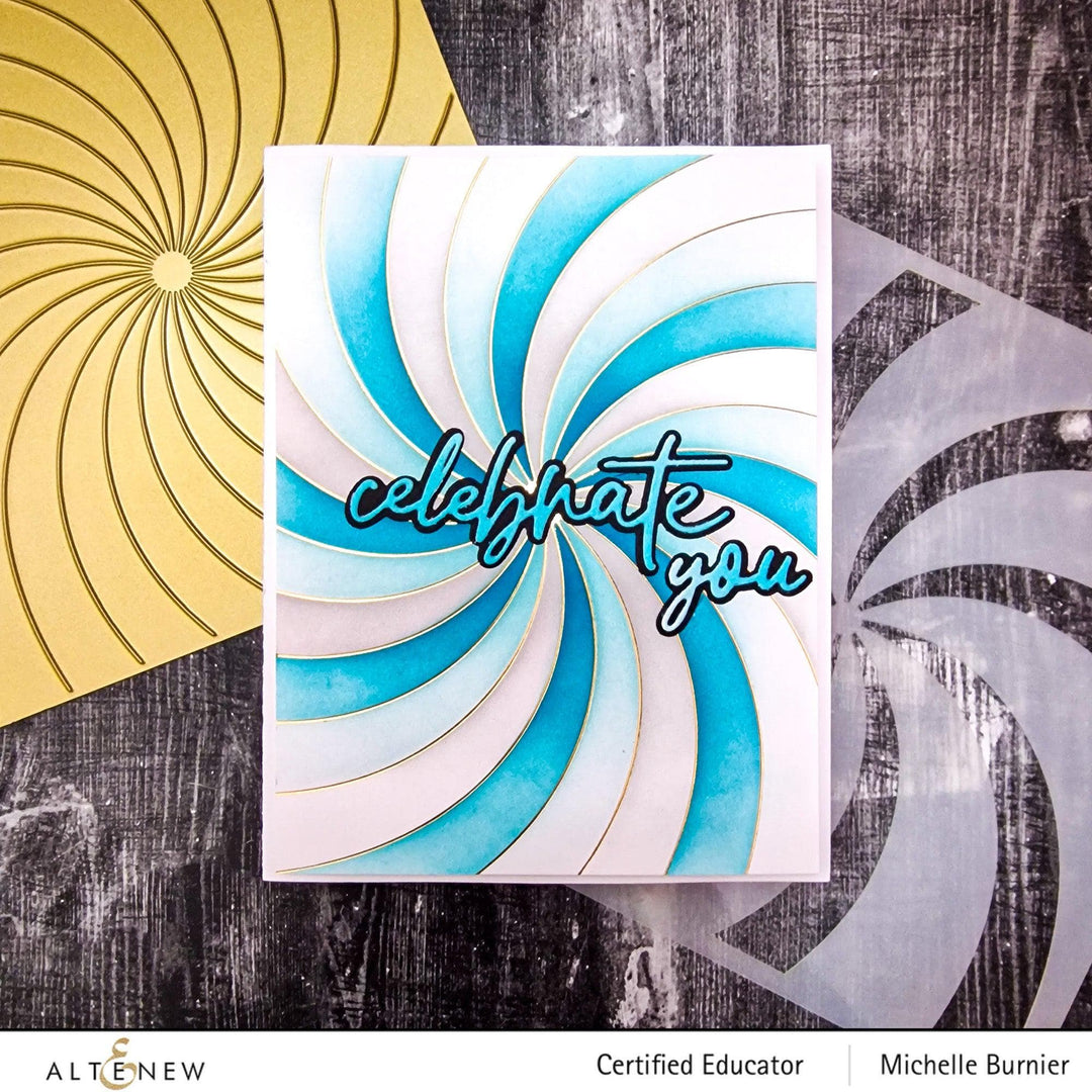 Part A-Glitz Art Craft Co.,LTD Hot Foil Plate Rainbow Burst Hot Foil Plate