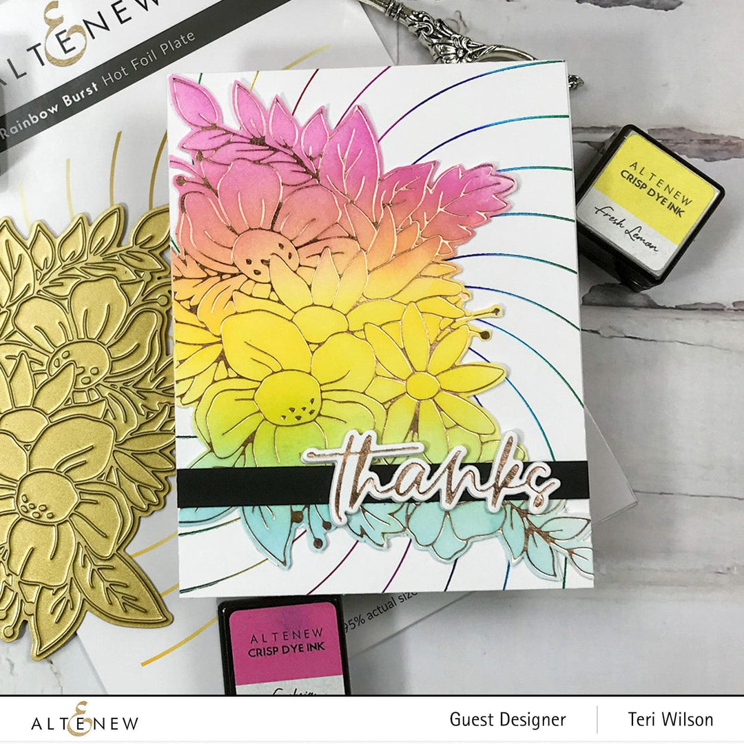 Part A-Glitz Art Craft Co.,LTD Hot Foil Plate Rainbow Burst Hot Foil Plate