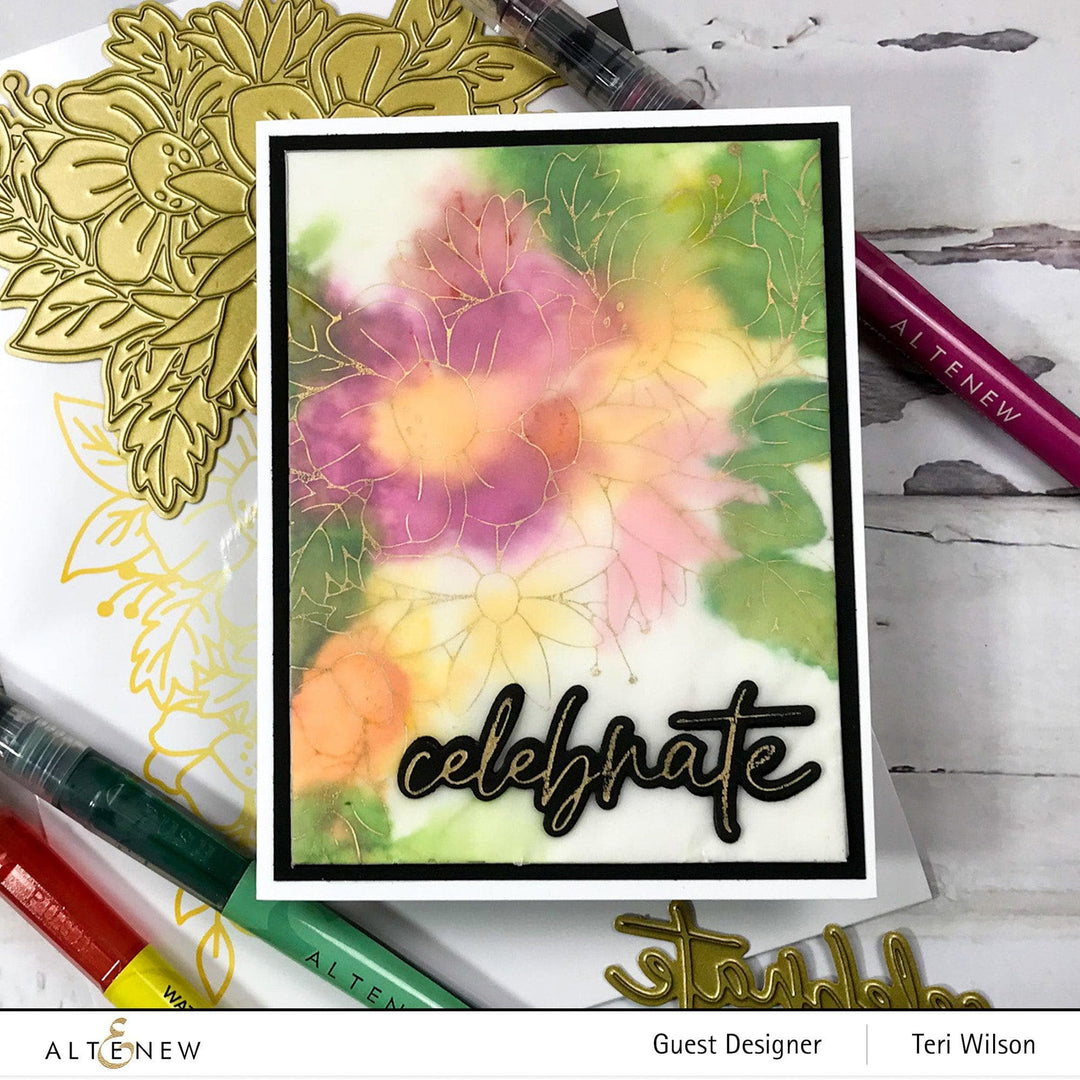 Part A-Glitz Art Craft Co.,LTD Hot Foil Plate Rainbow Burst Hot Foil Plate