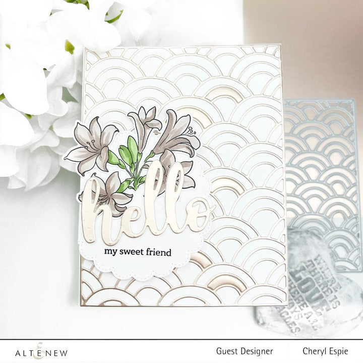 Part A-Glitz Art Craft Co.,LTD Hot Foil Plate Scalloped Circles Hot Foil Plate Set