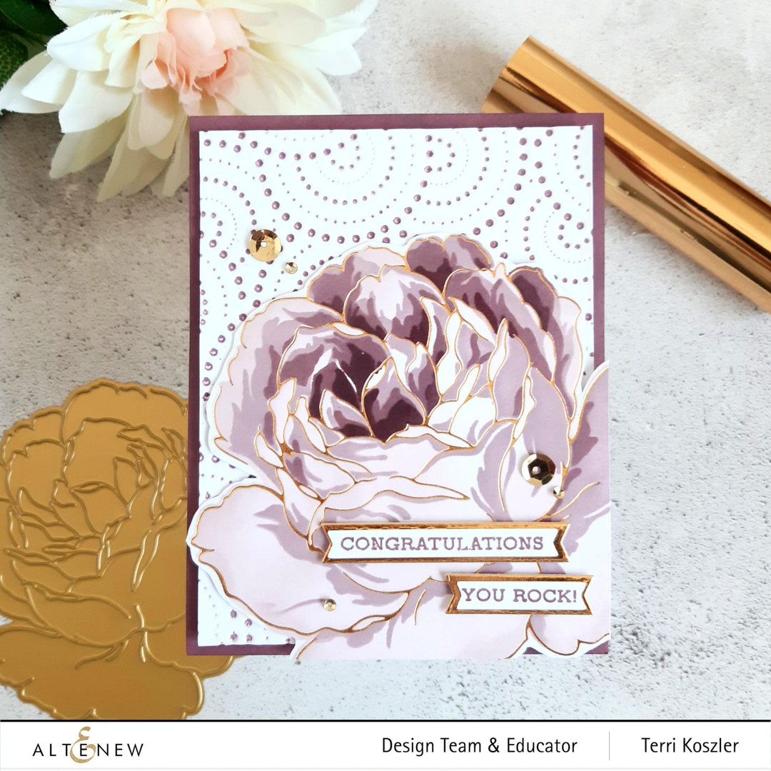 Part A-Glitz Art Craft Co.,LTD Hot Foil Plate Sentiment Banners Hot Foil Plate