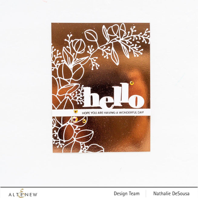 Altenew Hot Foil Plate & Stencil Bundle Eucalyptus Wreath Hot Foil Plate & Stencil Bundle