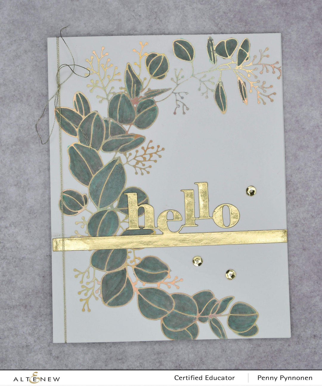 Altenew Hot Foil Plate & Stencil Bundle Eucalyptus Wreath Hot Foil Plate & Stencil Bundle