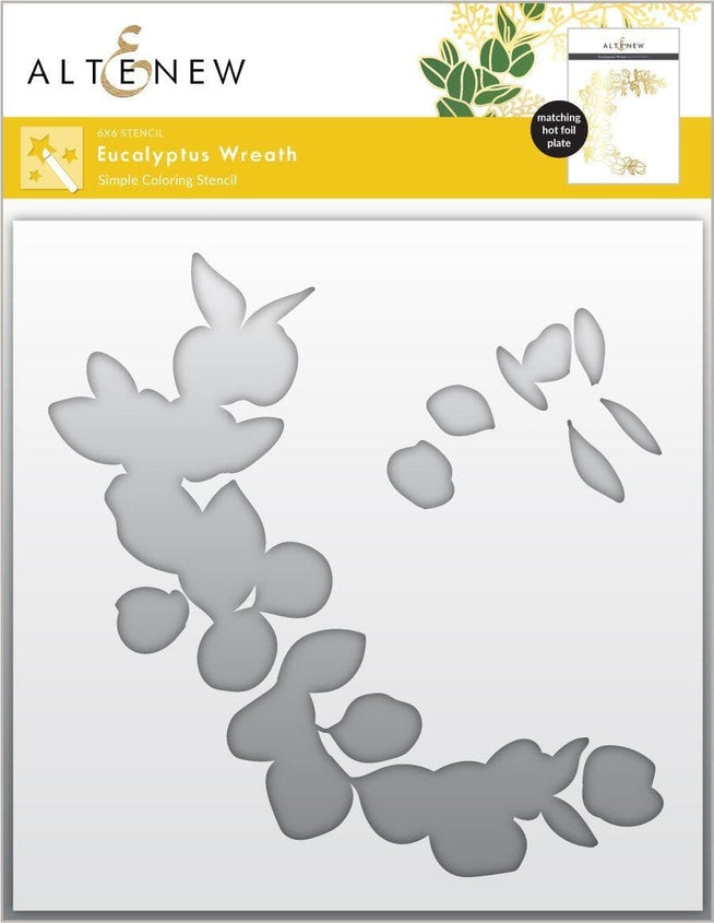 Altenew Hot Foil Plate & Stencil Bundle Eucalyptus Wreath Hot Foil Plate & Stencil Bundle