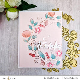 Altenew Hot Foil Plate & Stencil Bundle Flower Wreath Hot Foil Plate & Stencil Bundle